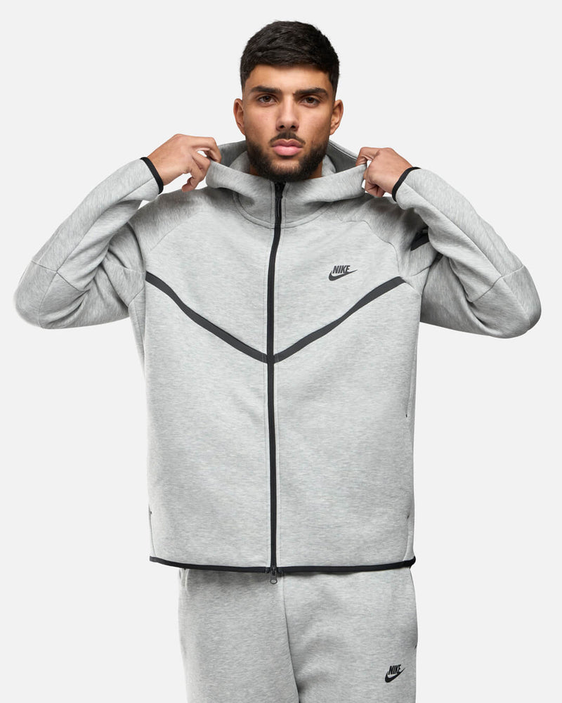Jaqueta Nike Tech Fleece Windrunner - Cinza e Preto