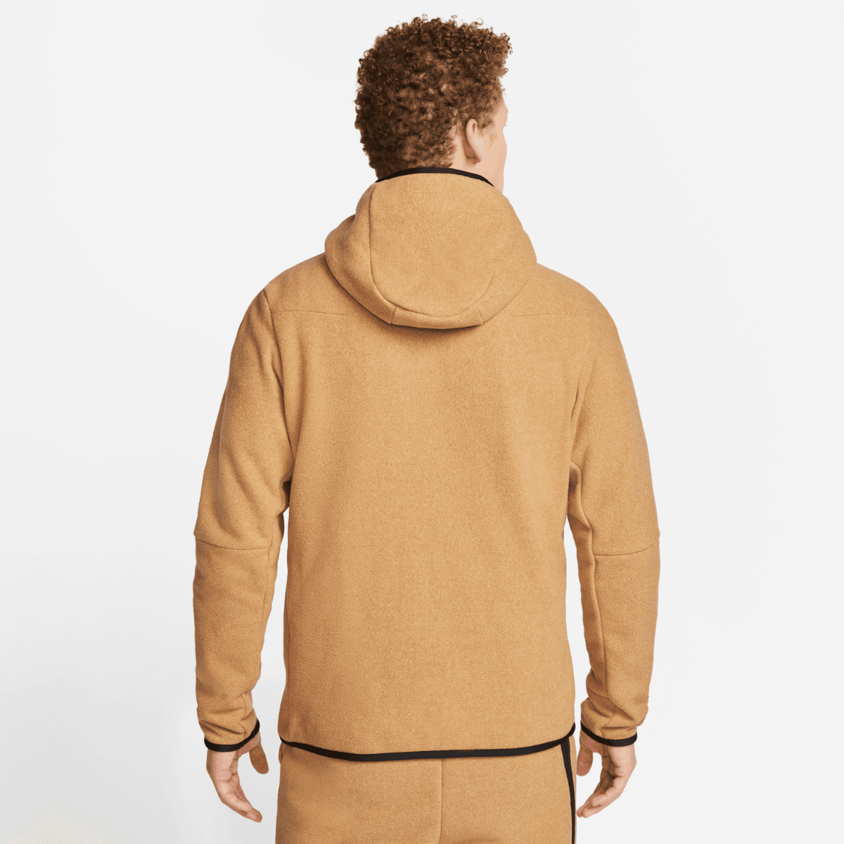 Jaqueta Nike Sportswear Tech Fleece - Bege e Preto